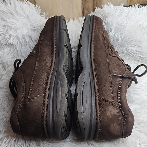 NUNN BUSH NUBUCK BROWN LEATHER LACE UPS MENS 13.0 IN VERY GOOD PREOWNED CONDITIO - Picture 11 of 16